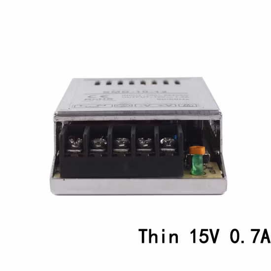 Импульсный источник питания в ультратонком алюминиевом корпусе, 10 Вт, 15 В, 0,7 А