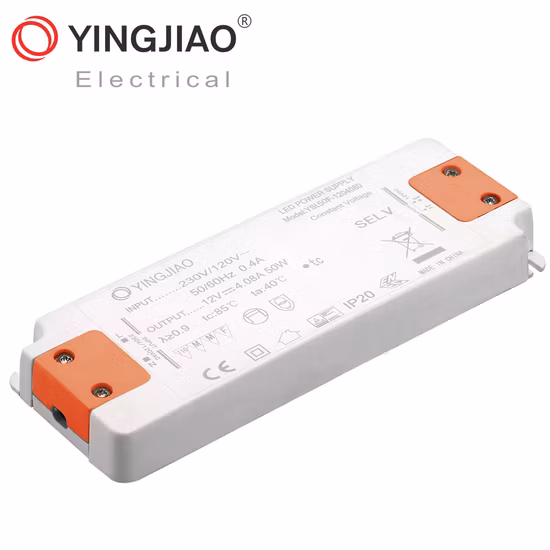 Заводской OEM/ODM 12W/20W/30W/50W IP44 IP20 Супертонкий источник питания светодиодного драйвера с TUV/CE/UL/RoHS/ISO9001
