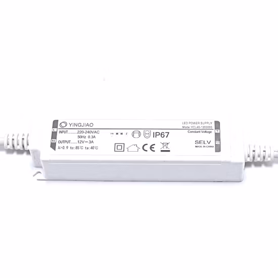 Производитель блока питания 40 Вт светодиодный драйвер постоянного тока/напряжения Pfc водонепроницаемый источник питания